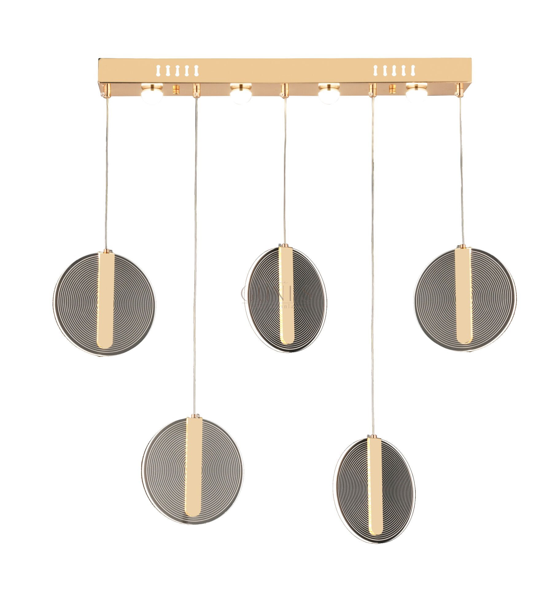 ÖZMER AD-089 5’Lİ GOLD SIRALI LED AVİZE