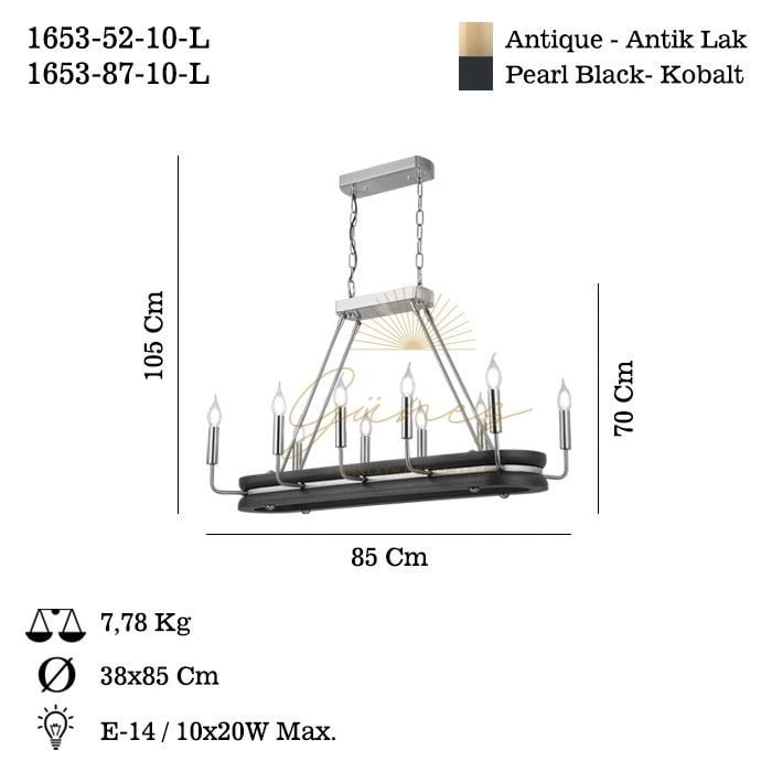 GOOSE 10 LU ANTIK LAK Y.M AVIZE 10XE14