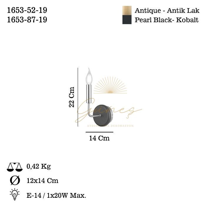 GOOSE TEKLI ANTIK LAK APLIK 1XE14