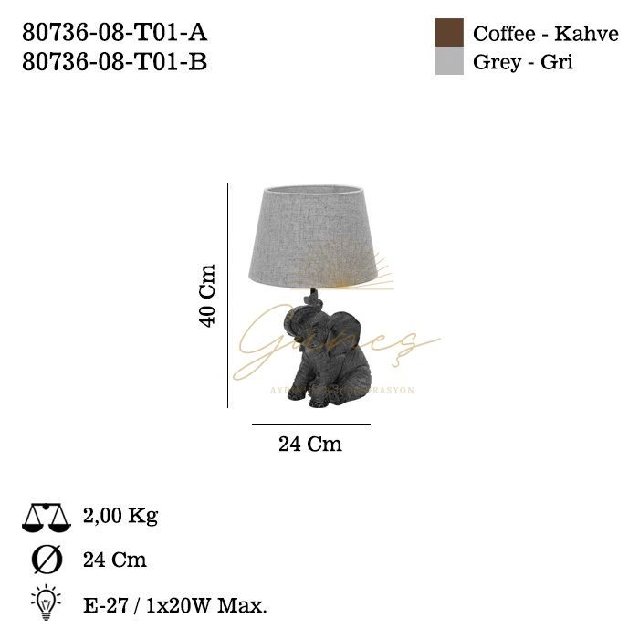 LAFESTA 08 MASA LAMBASI B 1XE27