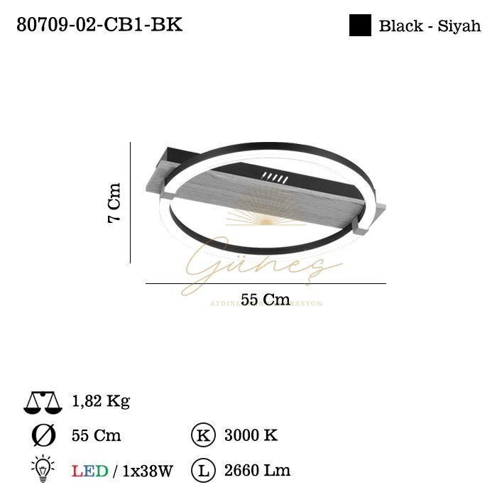 BELICA LEDLI 01 PLAFONYER 30W 3000K