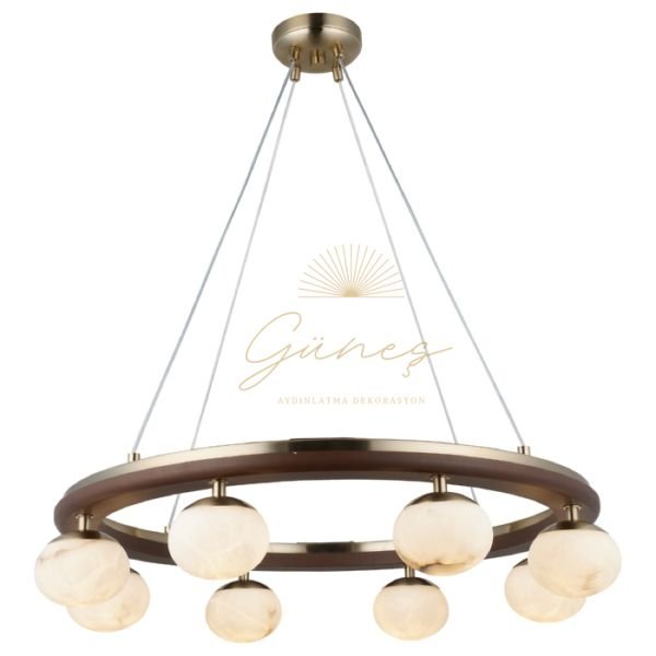 TOLOSA 8 LI ANTIK LAK AVİZE 8XG9