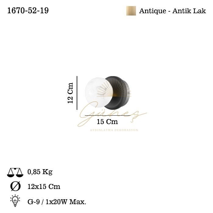 TOLOSA TEKLI ANTIK LAK APLIK 1XG9