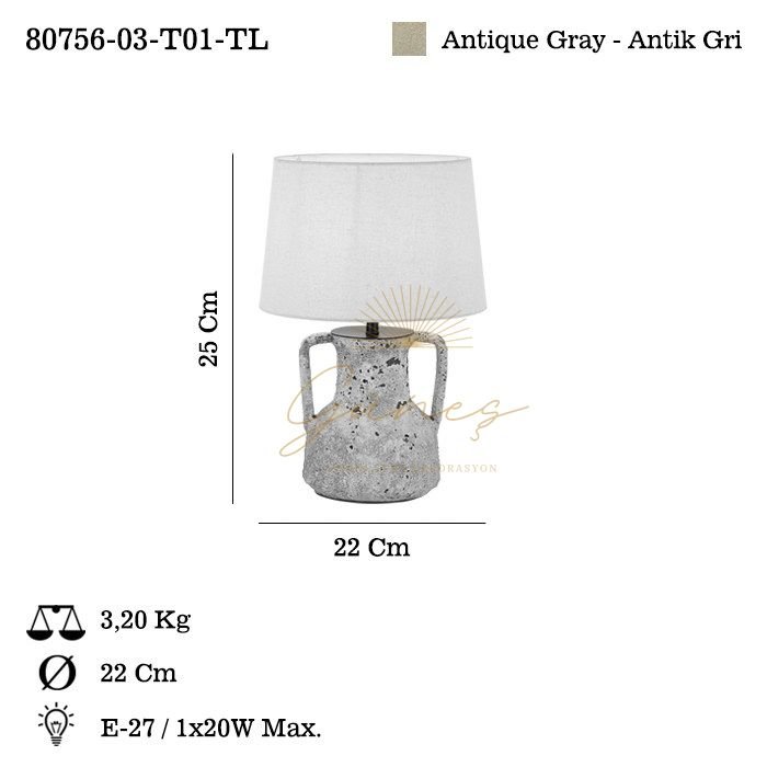 SOLVITO 03 MASA LAMBASI 1XE27