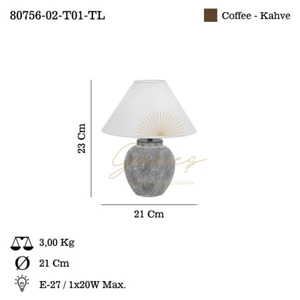 SOLVITO 02 MASA LAMBASI 1XE27