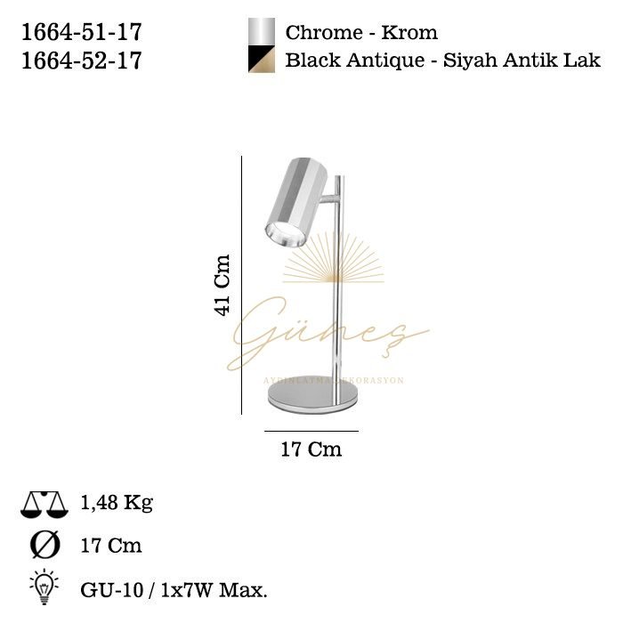 OKTANO KROM MASA LAMBASI 1XGU10