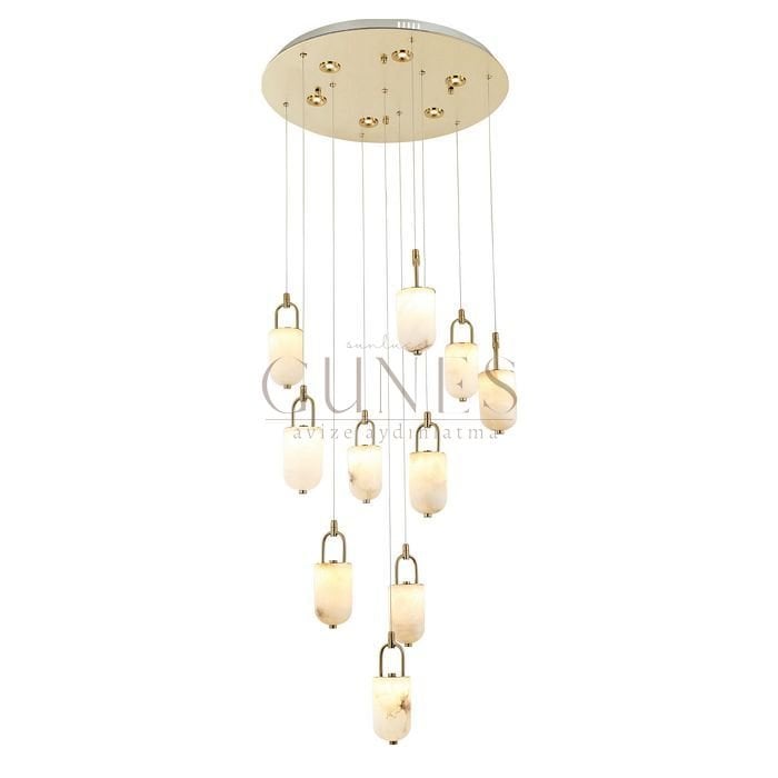AYTAÇ LUCEA LOVCEN 10 LU LEDLİ AVİZE 5W*10 3W*6