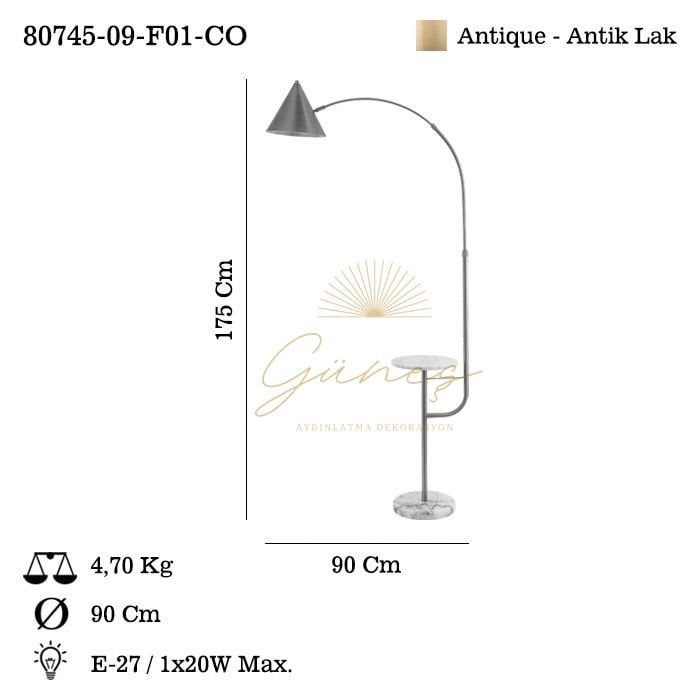 MASERA 09 ANTIK LAMBADER 1XE27