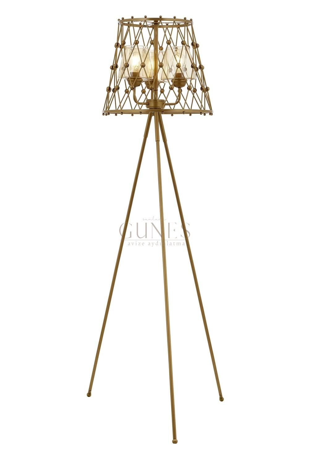 Eskitme Boyalı Lambader AVONNI LM-1904-3BSA