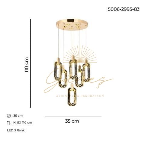 Beste 6lı Tepsili Gold Eskitme