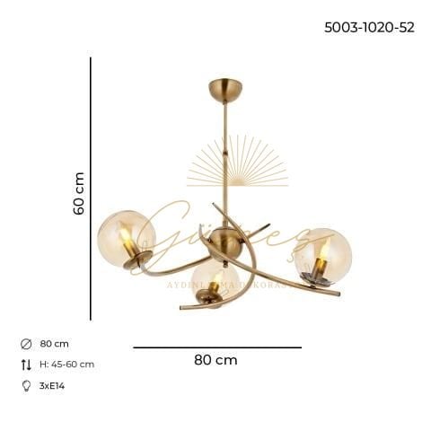 Zülay 3lü Avize Eskitme