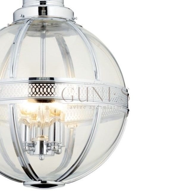 Roma 4O Lık Tekli Küre Sarkıt Krom