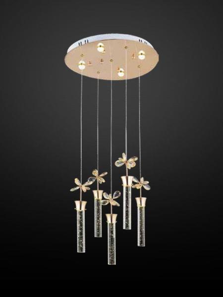 ÖZMER AD-034 GOLD 5 Lİ LED AVİZE