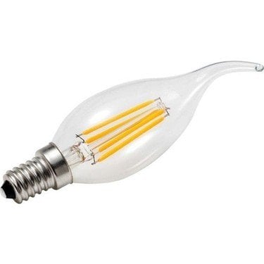 E14 Mum 4 Watt Rustik Kıvrık Uçlu Led Ampul 10'lu Gün Işık