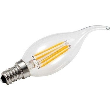 E14 Mum 4 Watt Rustik Kıvrık Uçlu Led Ampul 10'lu Gün Işık