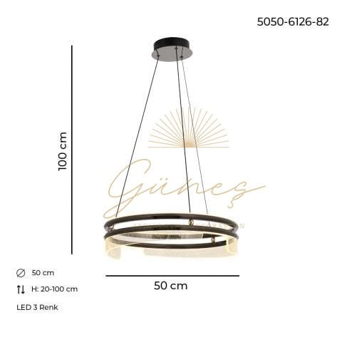 Neptün 50lik Avize Platin