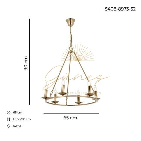 Munzur 6lı Avize Eskitme