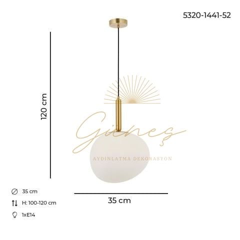 Lovely Büyük Tekli Sarkıt Eskitme