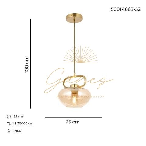 London Tekli Sarkıt Avize Eskitme