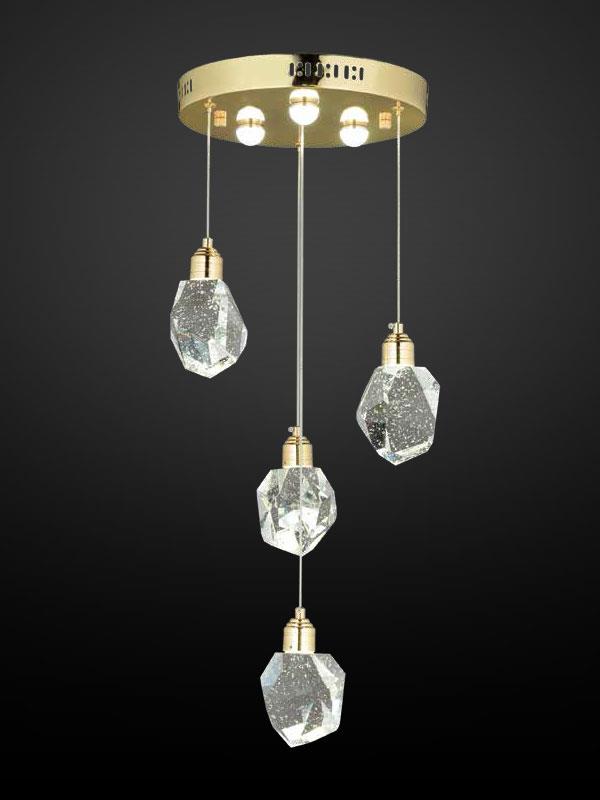 ÖZMER PV-127 GOLD 4'LÜ SARKIT LED AVİZE