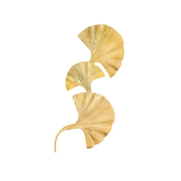 3'lü Yaprak Gold Pirinç Aplik