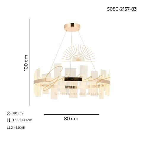 Gartner 80lik Avize Gold