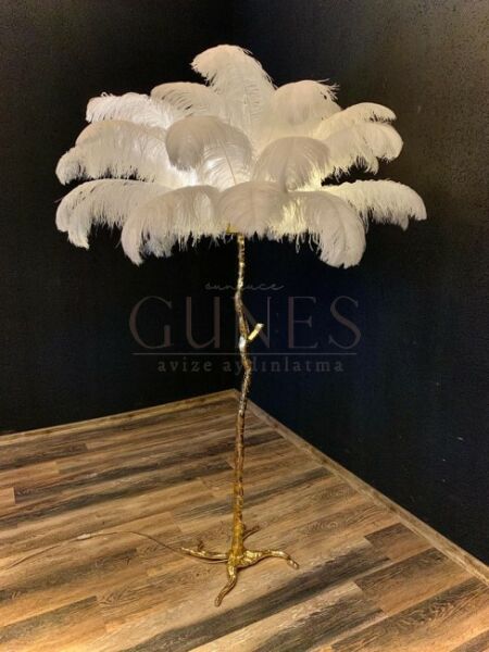 AFK-012 Ostrich Feathered Floor Lamp