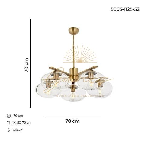 Dante 5li Profilli Modern Avize Eskitme