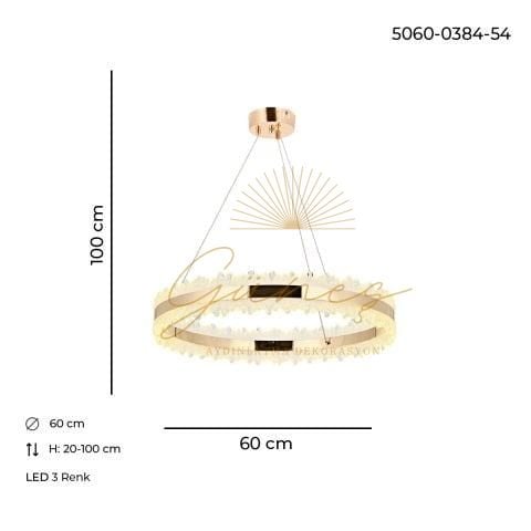 Ares 60lık Sarkıt Avize Gold