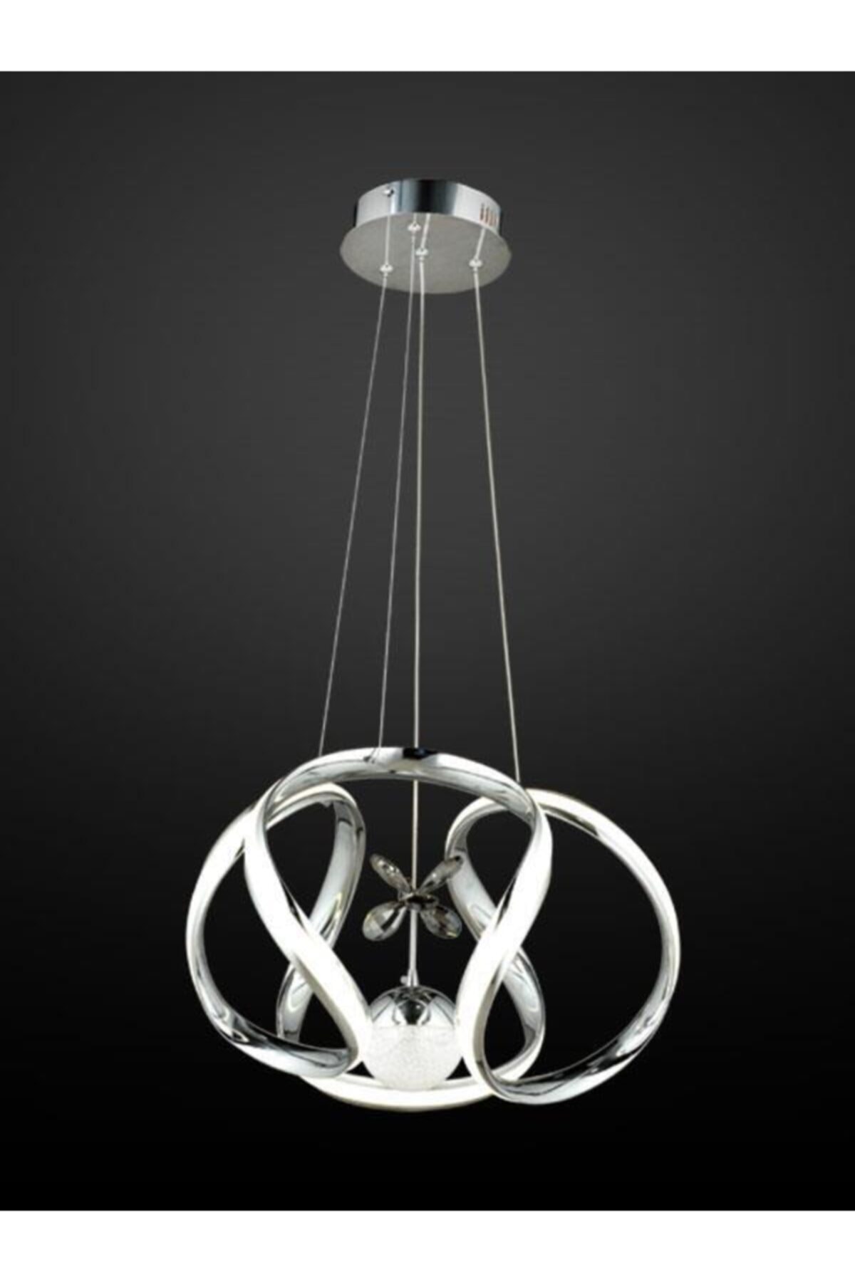 ÖZMER AD-037 KROM TEK TOPLU LED AVİZE