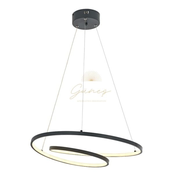 Lundra 60lık Ledli Avize Antrasit