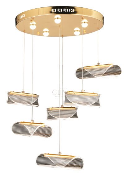 ÖZMER AD-98 GOLD 6LI SARKIT LED AVİZE