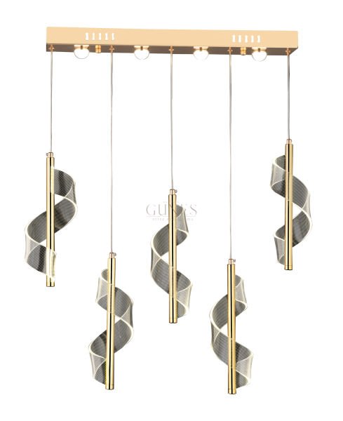 ÖZMER AD-096 GOLD 5Lİ SIRALI LED AVİZE