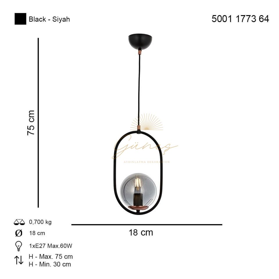 Alta Tekli Sarkıt Avize Eskitme