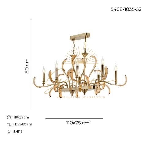 Arte 8li Yemek Masası Lak Eskitme