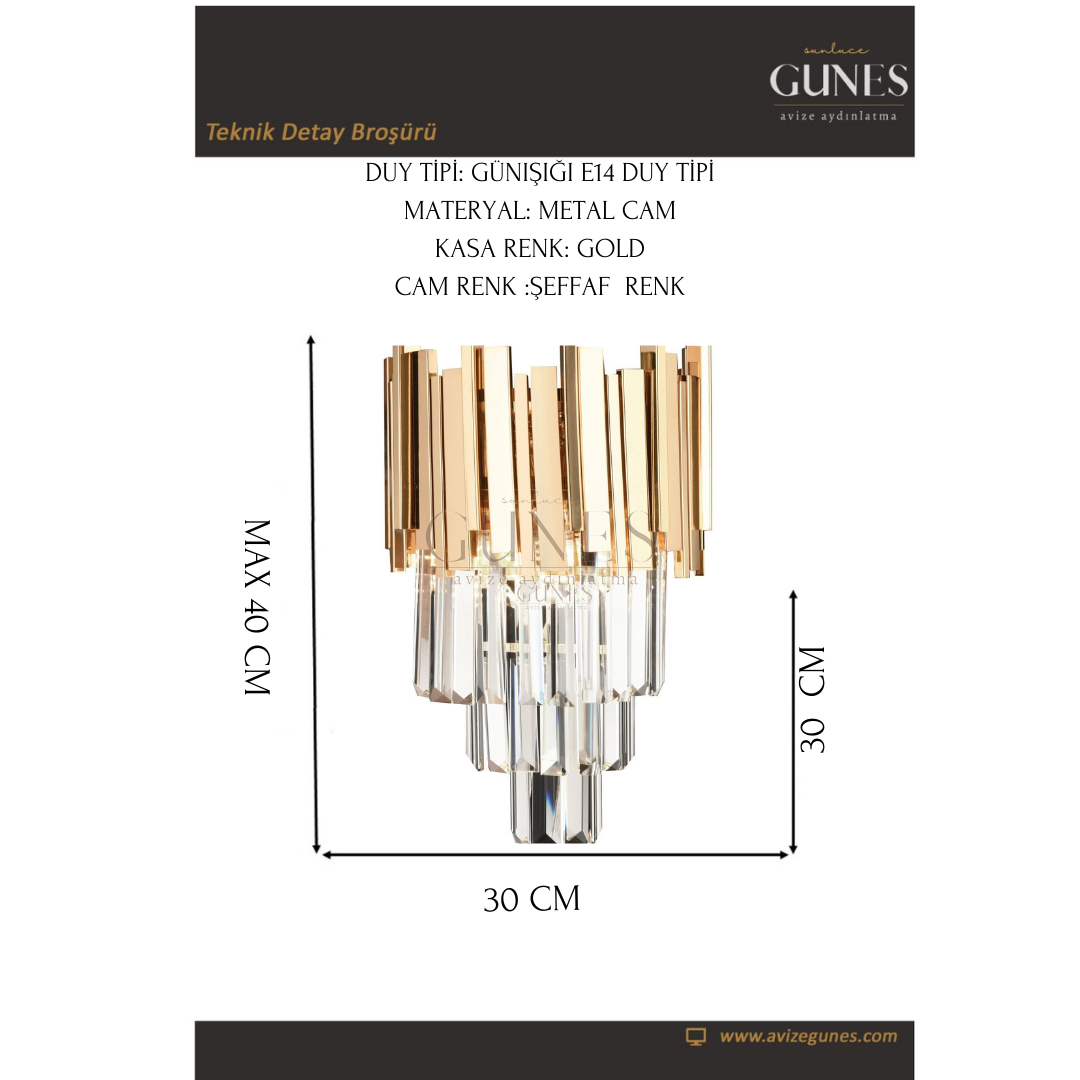 ÖZMER MT-026 GOLD APLİK