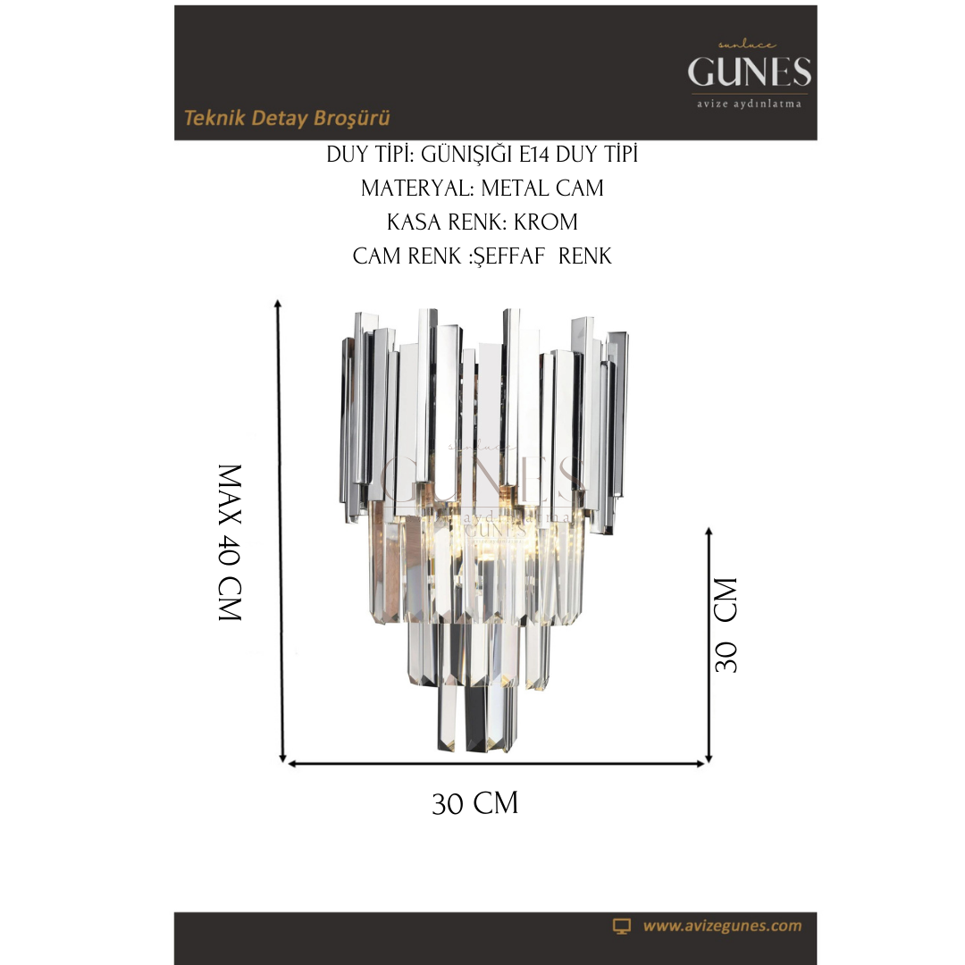 ÖZMER MT-026 KROM APLİK