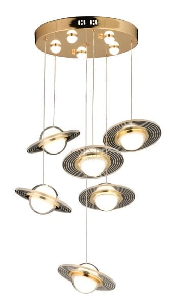 PV-141 GOLD 6LI SARKIT LED AVİZE