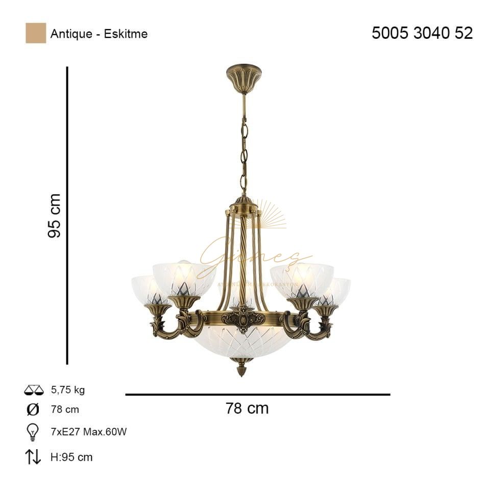 Yeni Lost 5 li Avize Eskitme