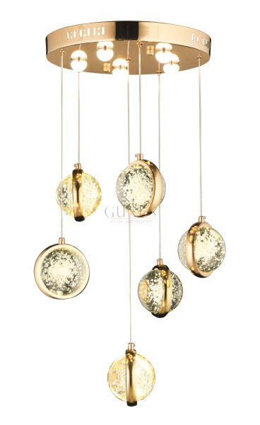 ÖZMER AD-085 GOLD 6LI SARKIT LED AVİZE