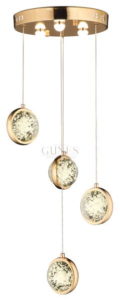 ÖZMER AD-085 GOLD 4LÜ SARKIT LED AVİZE