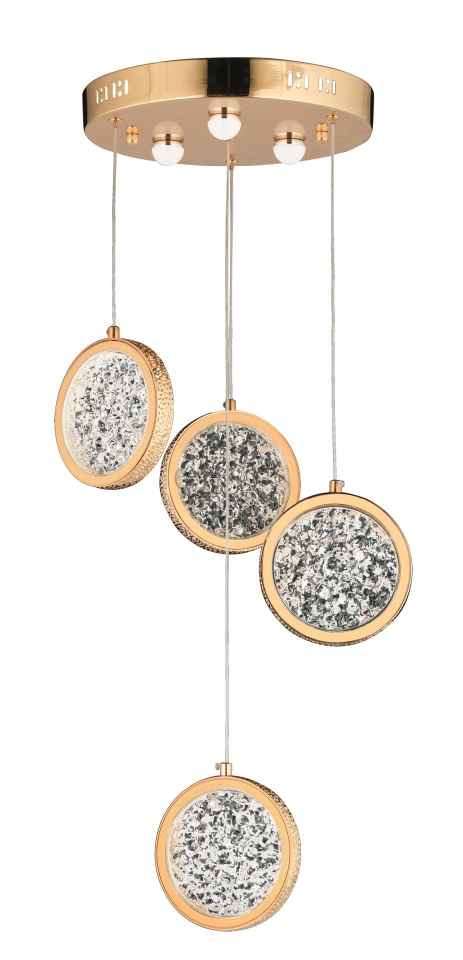 ÖZMER AD-090 GOLD 4 LÜ SARKIT LED AVİZE