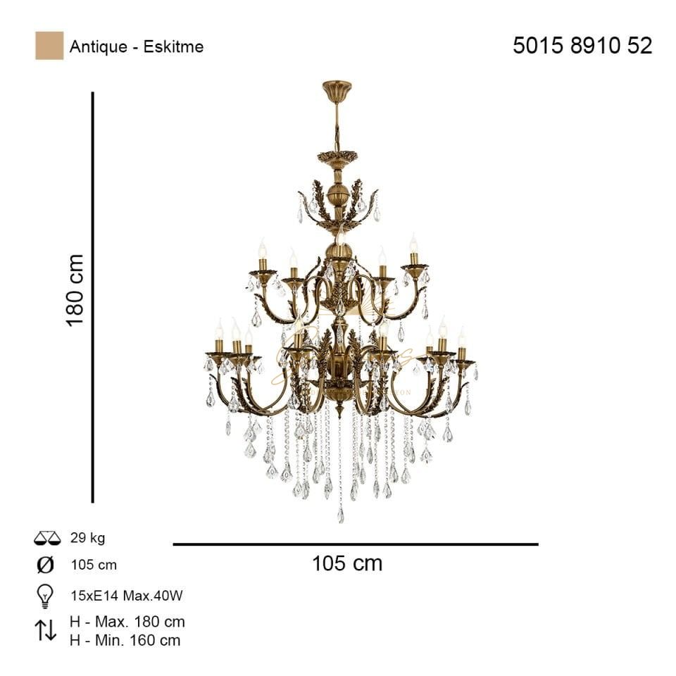 Ernesto 15 li Avize Eskitme