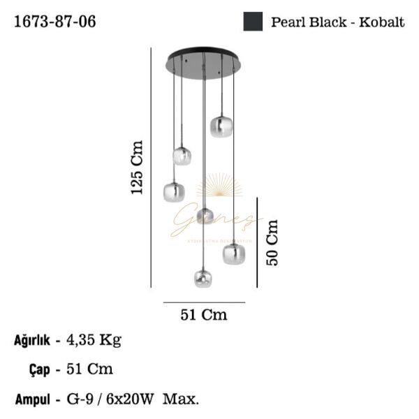 ALEA 5+1 LI KOBAT SARKIT AVİZE 6XG9