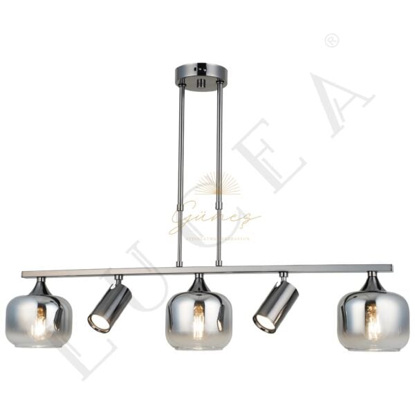 RAZNO 3+2 LI KOBALT SIRALI AVİZE 2XGU10-3XE27