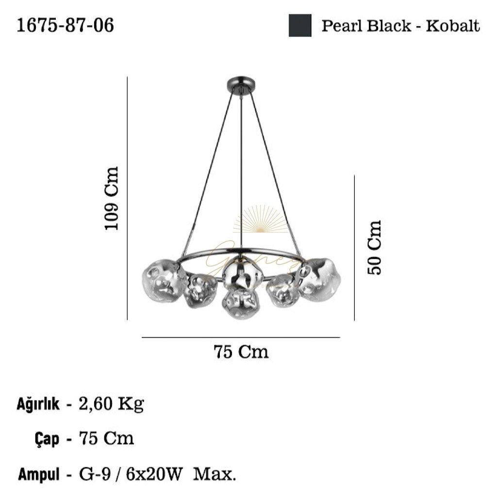 LAKE 6 LI KOBALT AVİZE 6XG9