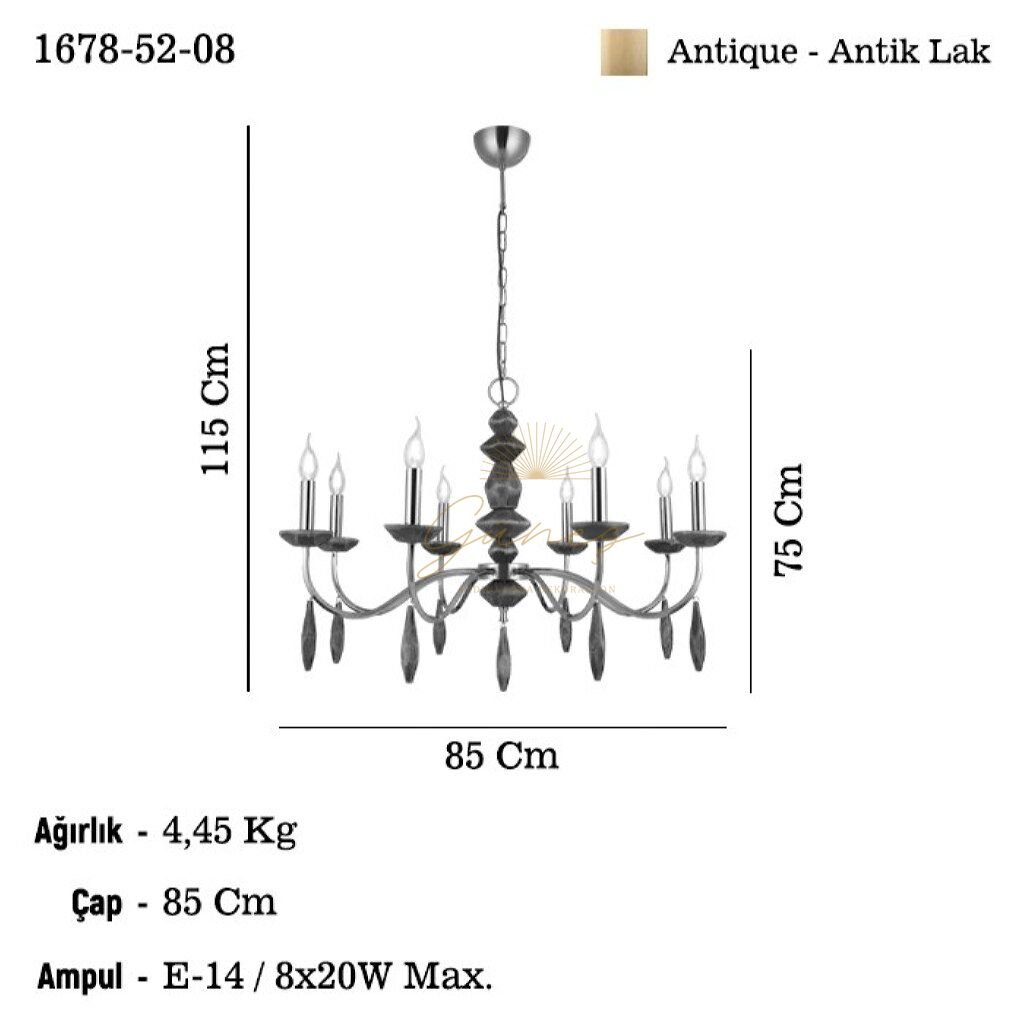 OMURA 8 LI ANTIK LAK AVIZE 8XE14