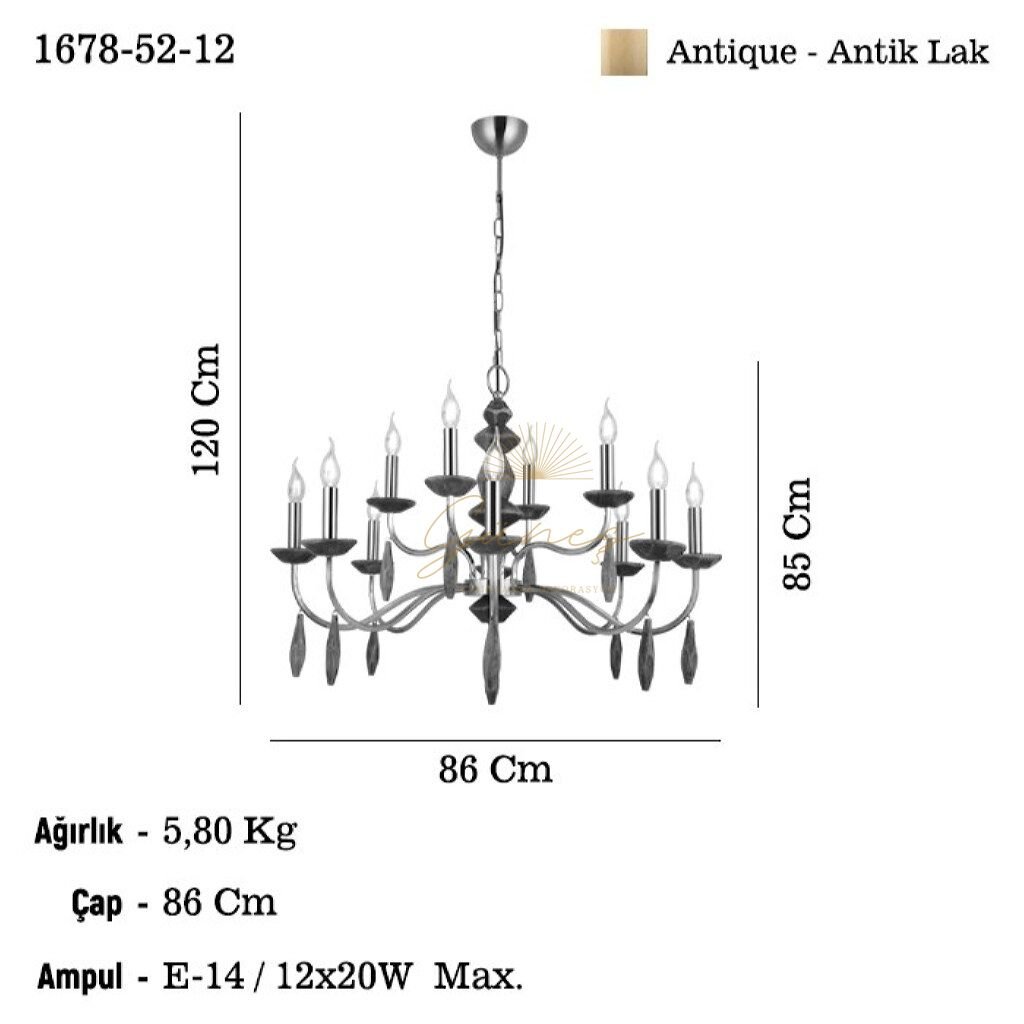 OMURA 12 LI ANTIK LAK AVIZE 12XE14
