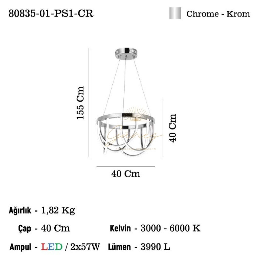 PALMENTA K.BOY LEDLI AVIZE 3000-6000K 114W