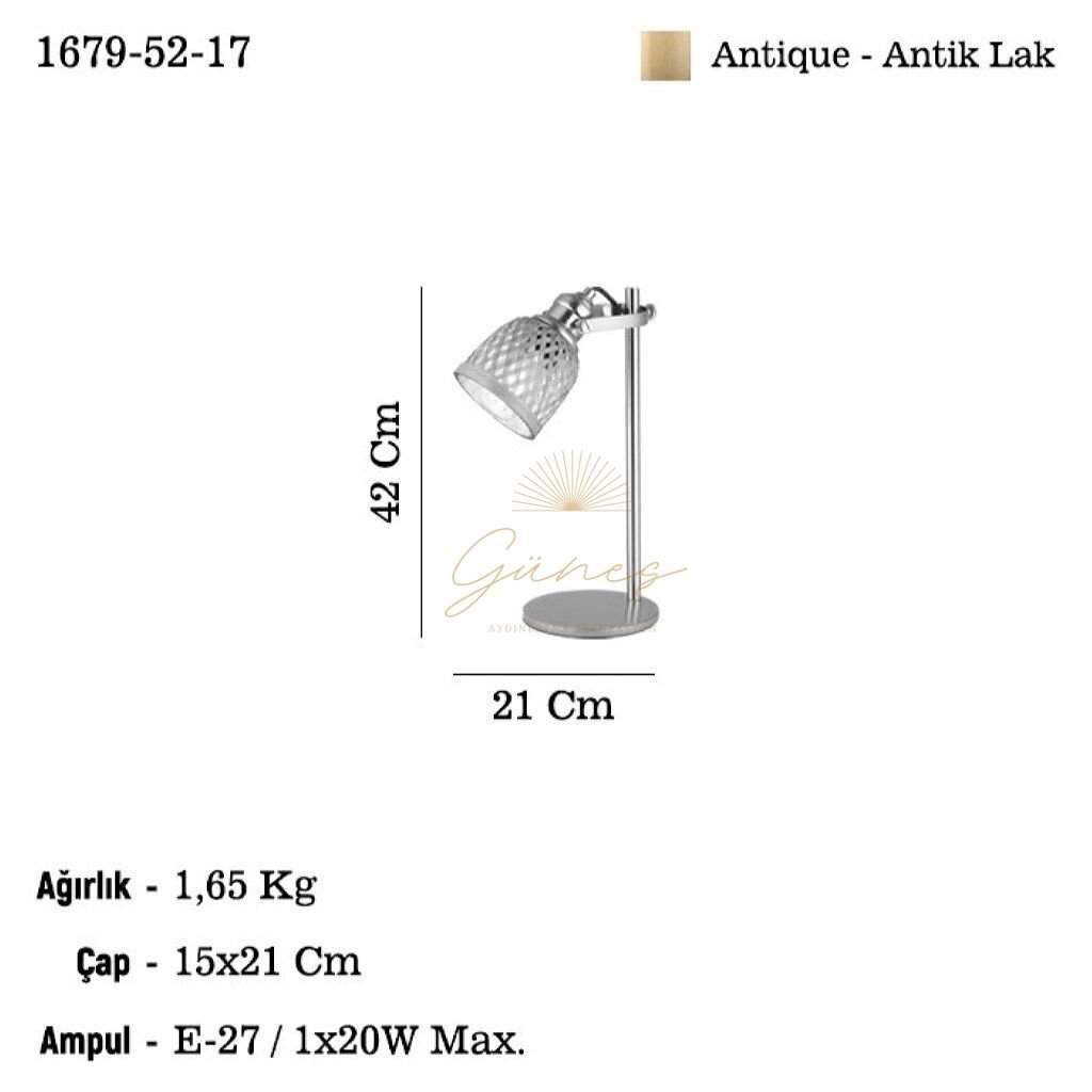 NATURA -ANTIK LAK MASA LAMBASI 1XE27